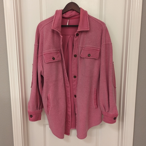 Free People Jackets & Blazers - Free People Ruby Jacket - pink
